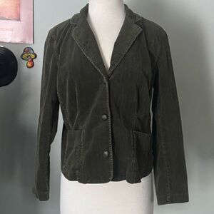 Green corduroy, blazer jacket women’s